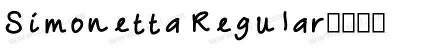 Simonetta Regular字体转换